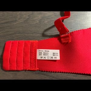 Red bra push up new just opened box